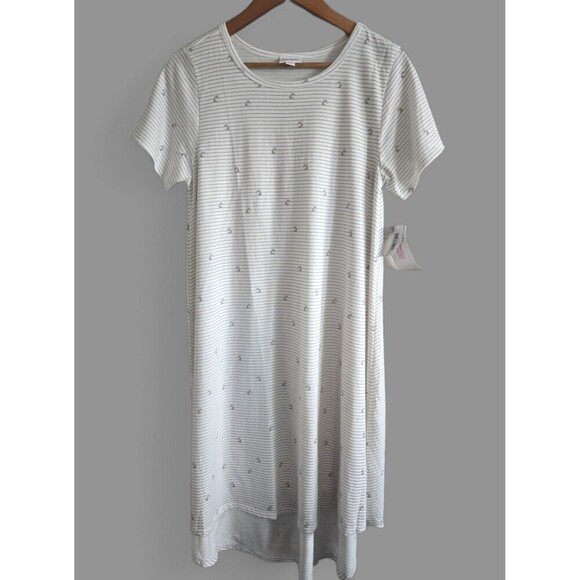 LuLaRoe Carly Dress Women's M Disney Villains Maleficent Dragon High-low NWT - Picture 1 of 9